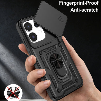 Ovitek za Oppo Reno16 / Reno16 Pro, Techsuit, CamShield, Črn
