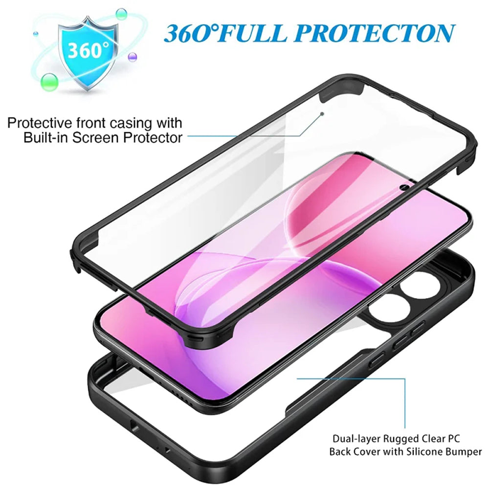 Ovitek za Oppo Reno16 / Reno16 Pro, Techsuit, ColorVerse 360, Črn