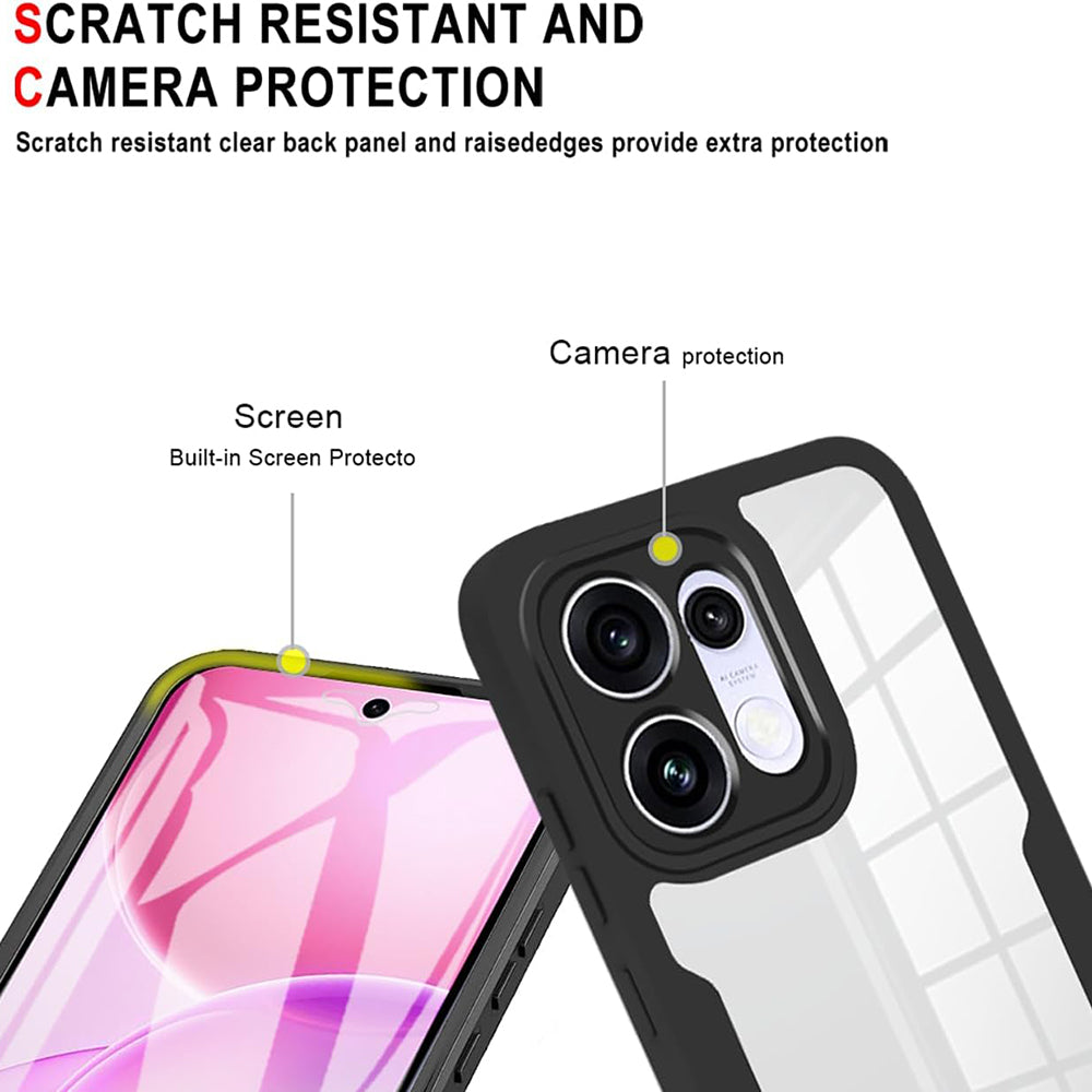 Ovitek za Oppo Reno16 / Reno16 Pro, Techsuit, ColorVerse 360, Črn