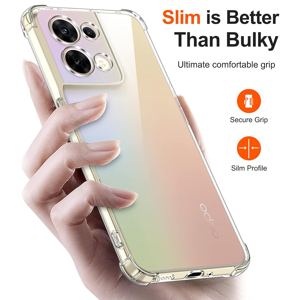 Ovitek za Oppo Reno8, Techsuit, Proti udarcem Prozoren, Prosojen