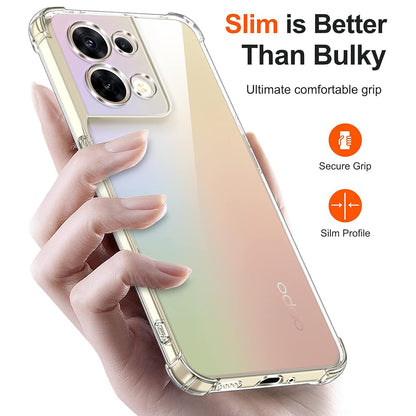 Ovitek za Oppo Reno8, Techsuit, Proti udarcem Prozoren, Prosojen