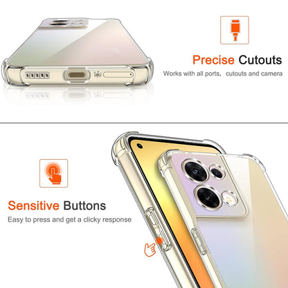 Ovitek za Oppo Reno8, Techsuit, Proti udarcem Prozoren, Prosojen