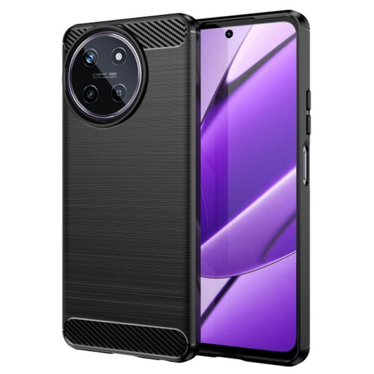 Ovitek za Realme 11 4G, Techsuit, Karbon, Črn