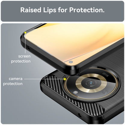 Ovitek za Realme 11 4G, Techsuit, Karbon, Črn