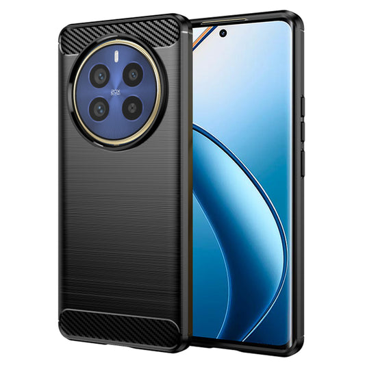 Ovitek za Realme 12 Pro / 12 Pro+, Techsuit, Karbon, Črn