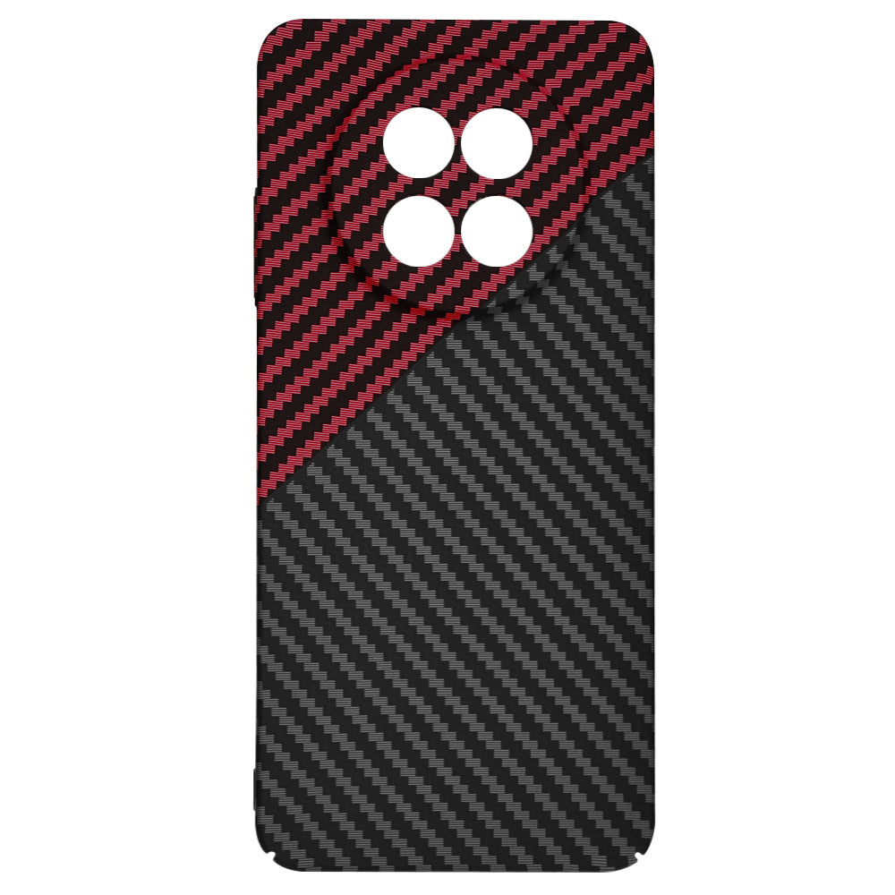 Case for Realme 12x / 12, Techsuit, Carbonite FiberShell, Black Red