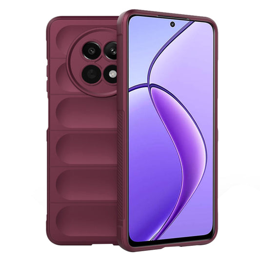 Ovitek za Realme 12x / 12, Techsuit, Magic Shield, Vijolično rdeča