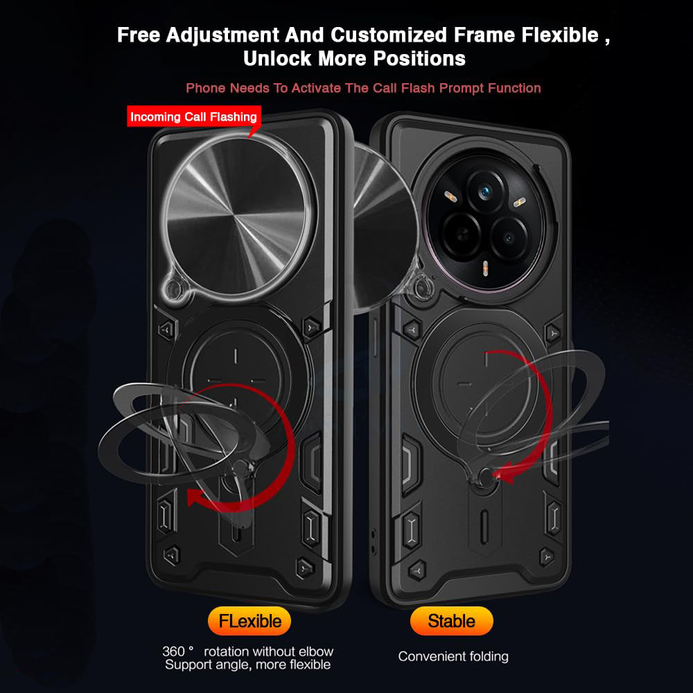 Ovitek za Realme 14 Pro+, Techsuit, CamGuard Pro, Črn