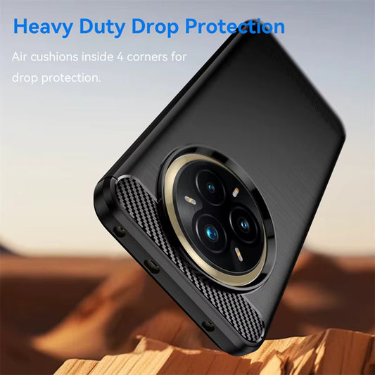 Ovitek za Realme 14 Pro+, Techsuit, ogljik, črn