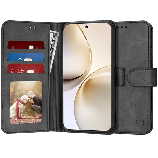 Ovitek za Realme 14 Pro+, Techsuit, Diary Book, Črn