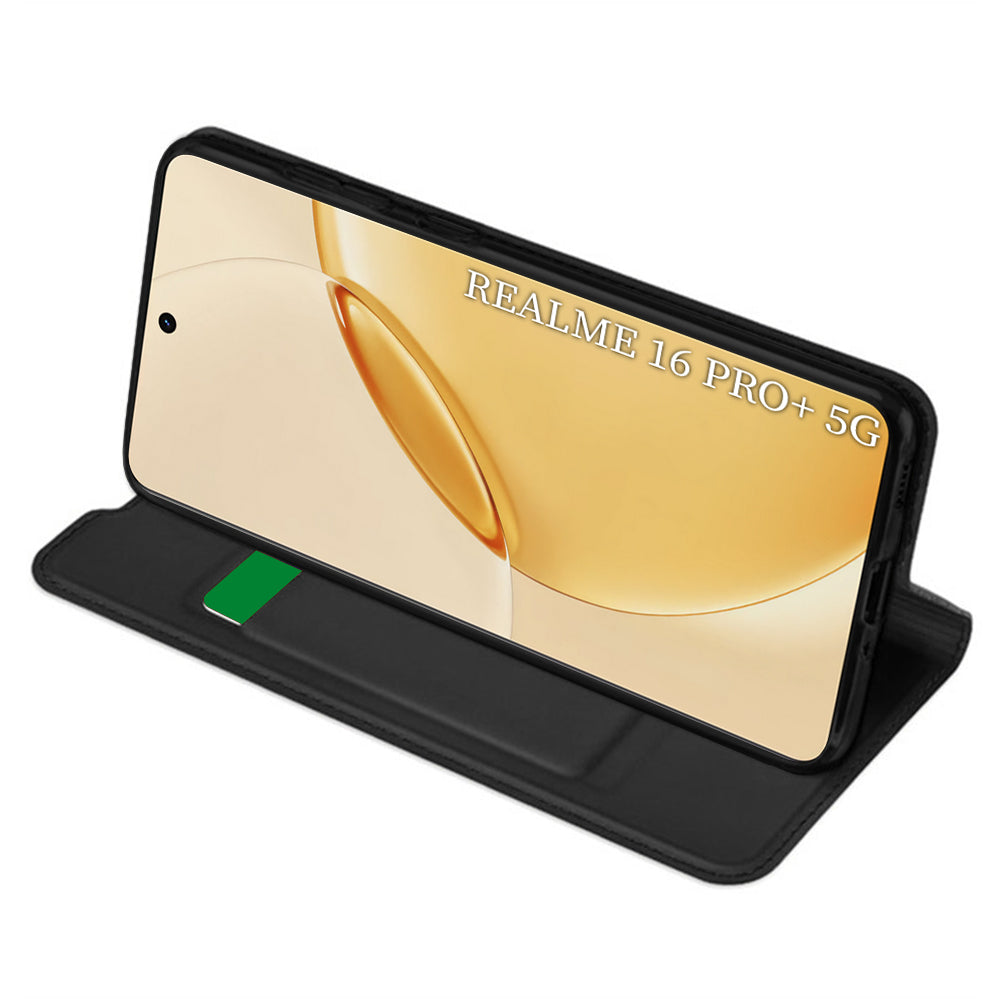 Ovitek za Realme 16 Pro+, Techsuit, Magskin Book, Črn