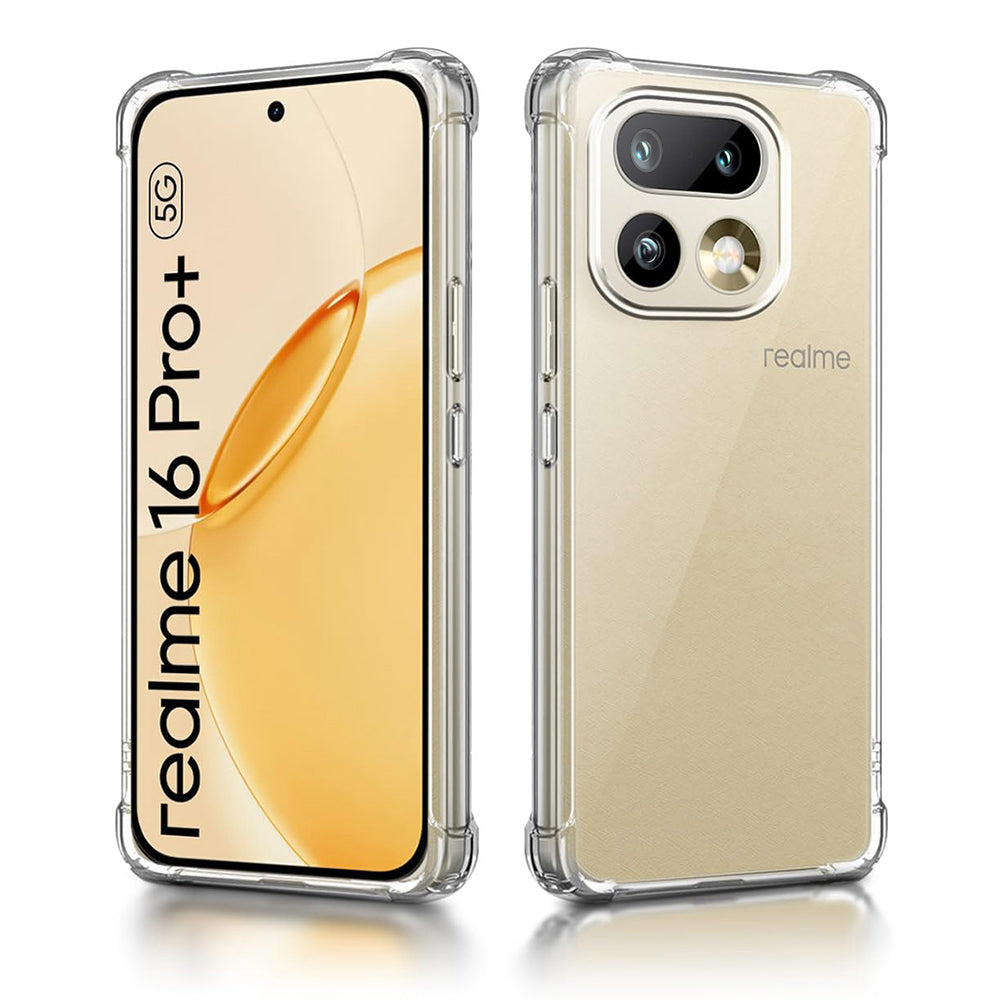 Ovitek za Realme 16 Pro+, Techsuit, Shockproof Clear, Prozoren