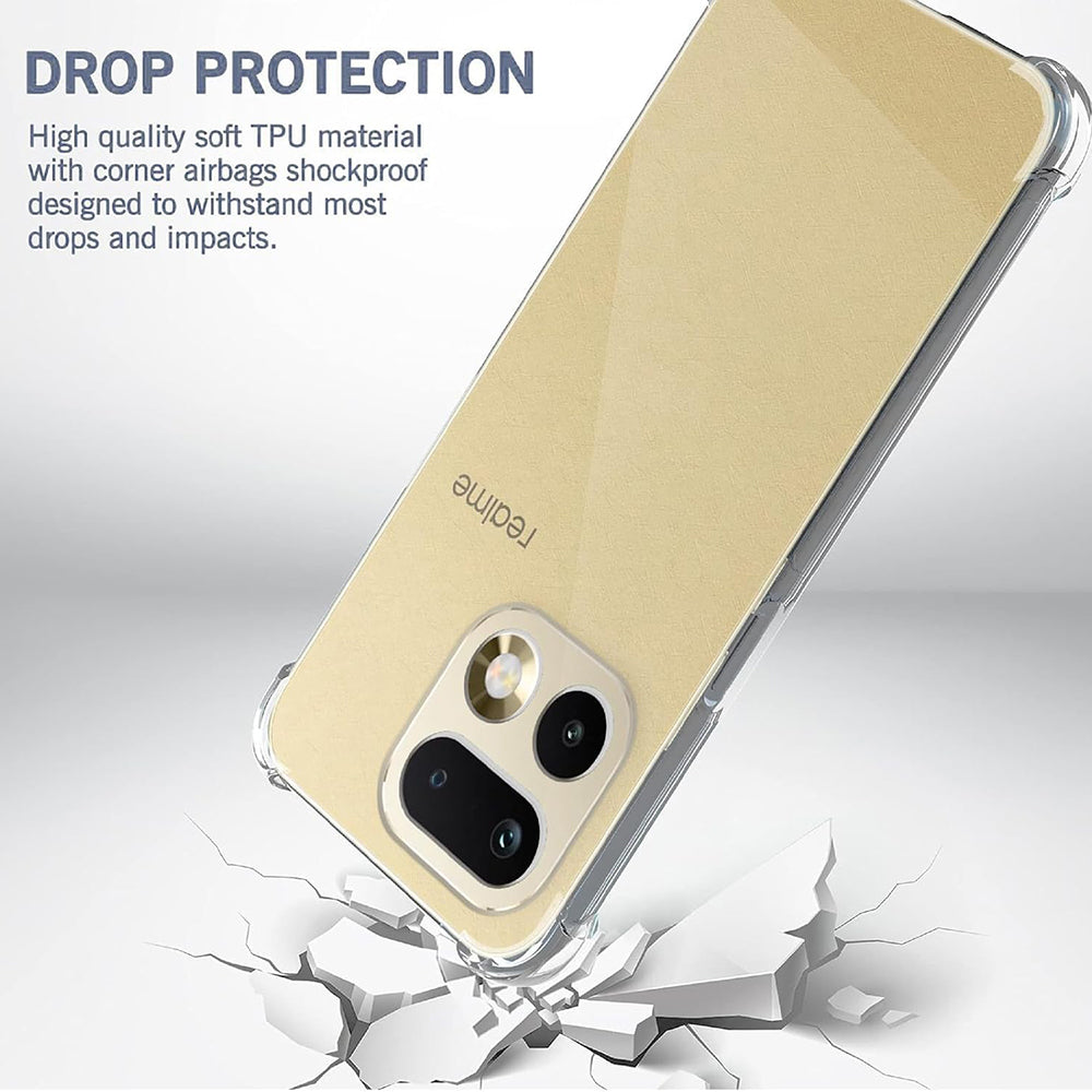 Ovitek za Realme 16 Pro+, Techsuit, Shockproof Clear, Prozoren