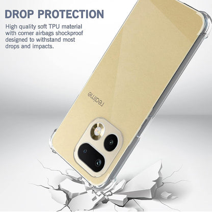 Ovitek za Realme 16 Pro+, Techsuit, Shockproof Clear, Prozoren