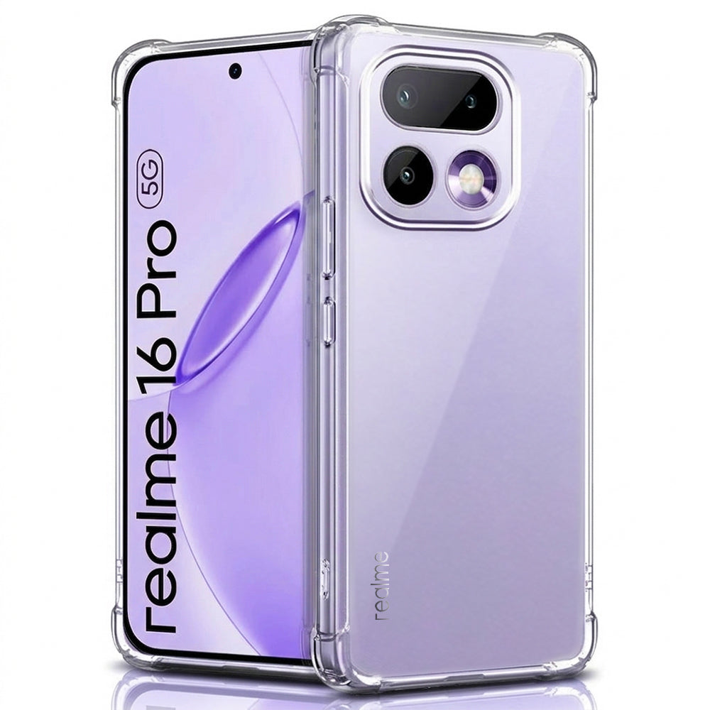 Ovitek za Realme 16 Pro, Techsuit, Shockproof Clear, Prozoren
