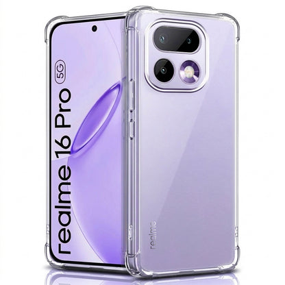 Ovitek za Realme 16 Pro, Techsuit, Shockproof Clear, Prozoren