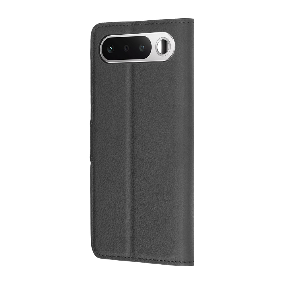 Ovitek za Realme 16, Techsuit, usnjeni folio, črn