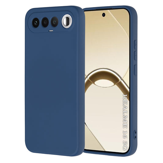 Ovitek za Realme 16, Techsuit, SoftFlex, temno moder