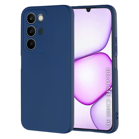 Ovitek za Realme C100 5G, Techsuit, SoftFlex, temno moder