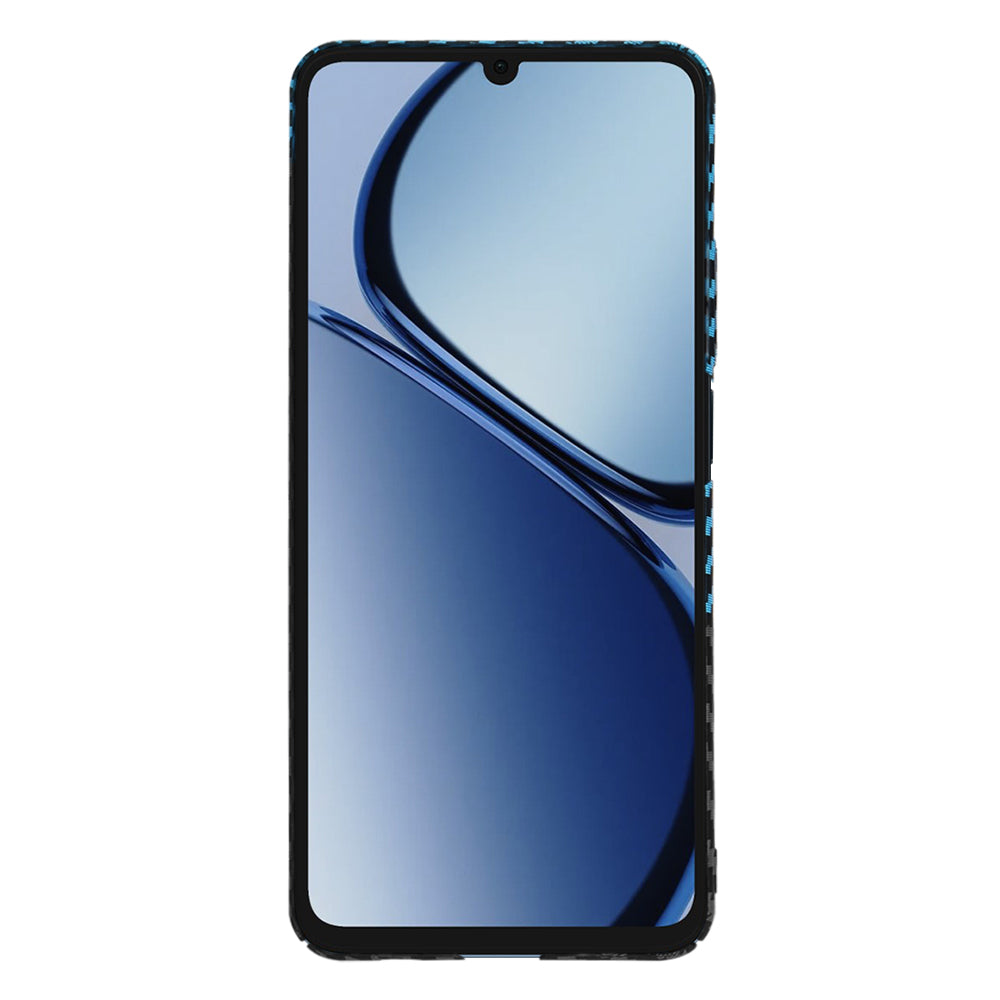 Ovitek za Realme C63 / C61, Techsuit, Carbonite FiberShell, Črno modra