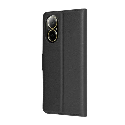 Ovitek za Realme C67 4G, Techsuit, usnjeni folio, črn