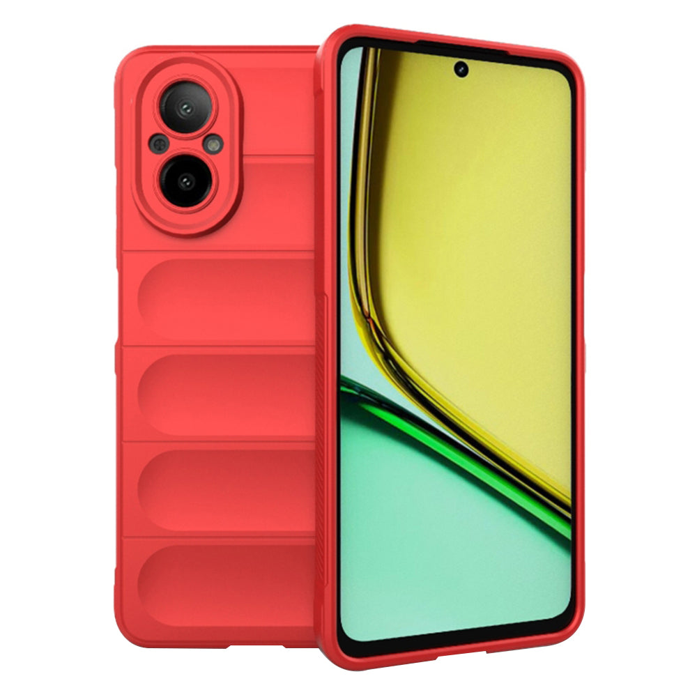 Ovitek za Realme C67 4G, Techsuit, Magic Shield, rdeč