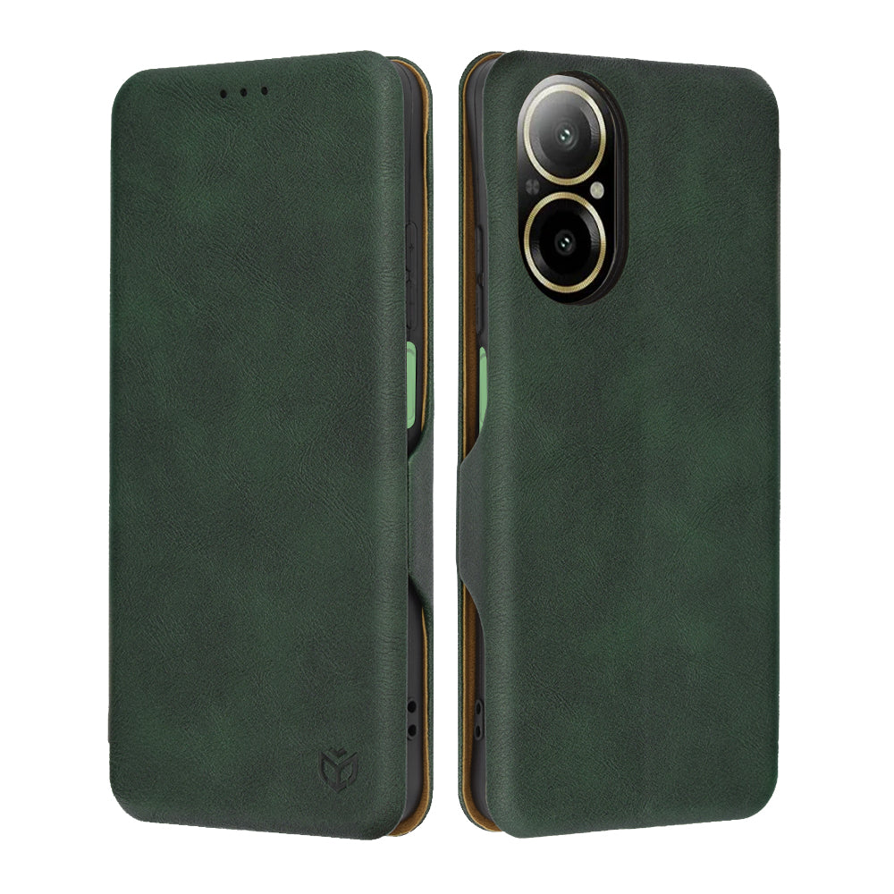 Ovitek za Realme C67 4G, Techsuit, Safe Wallet Plus, Zelen