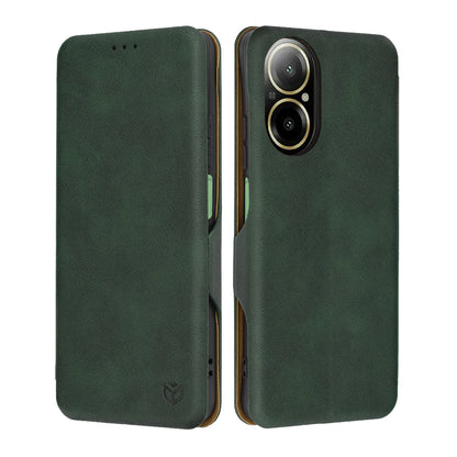 Ovitek za Realme C67 4G, Techsuit, Safe Wallet Plus, Zelen