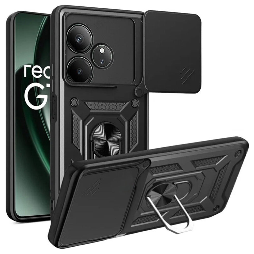 Ovitek za Realme GT 6T / GT 6, Techsuit, CamShield, Črn