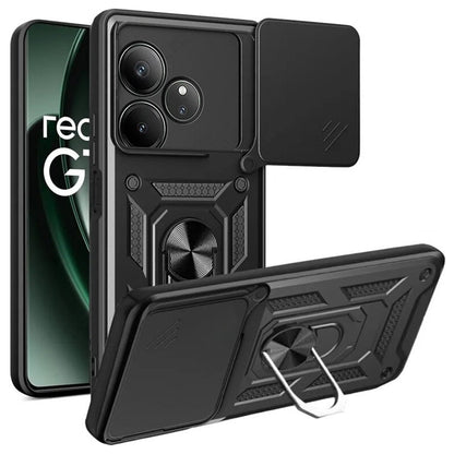 Ovitek za Realme GT 6T / GT 6, Techsuit, CamShield, Črn