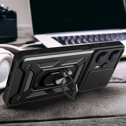 Ovitek za Realme GT 6T / GT 6, Techsuit, CamShield, Črn