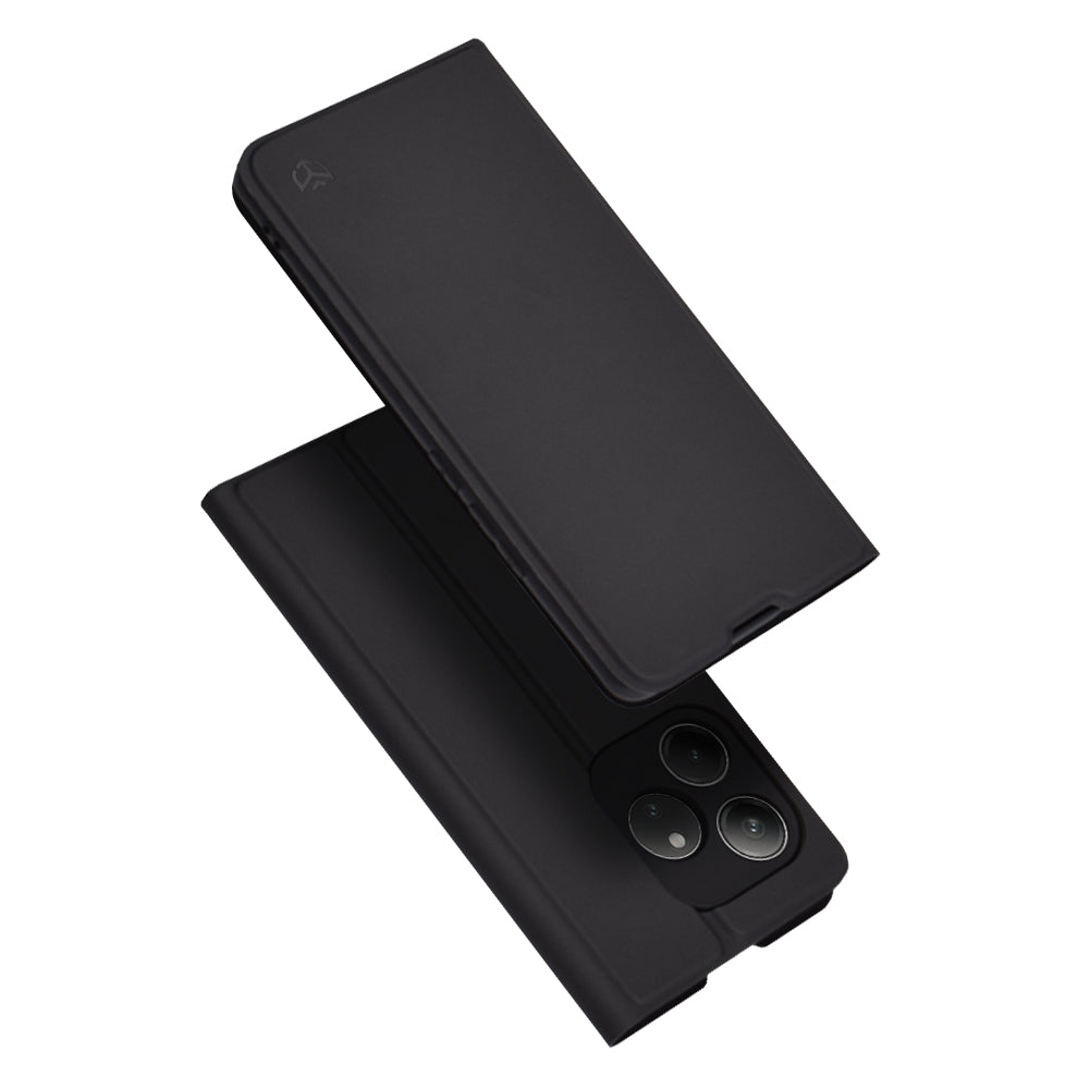 Ovitek za Realme GT 6T / GT 6, Techsuit, Magskin Book, Črn