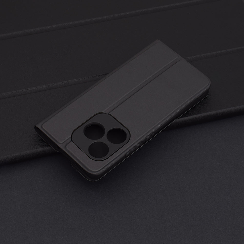 Ovitek za Realme GT 6T / GT 6, Techsuit, Magskin Book, Črn