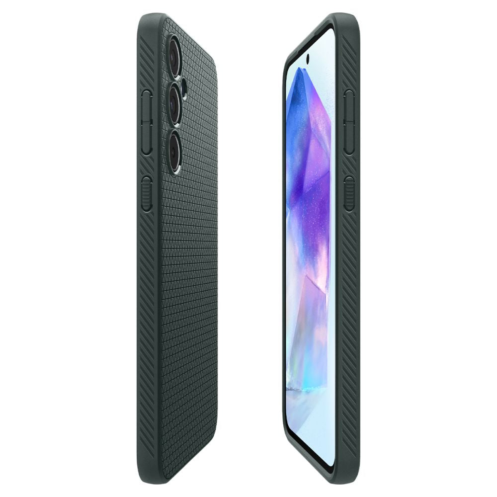 Pouch for Samsung Galaxy A55 5G A556, Spigen, Liquid Air, Green ACS07527 