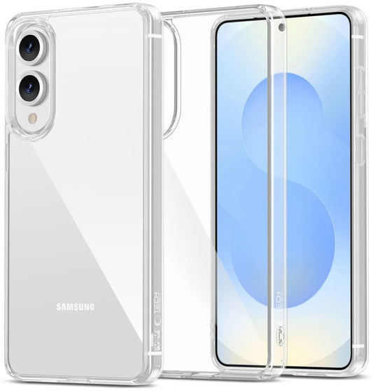 Ovitek za Samsung Galaxy S25 Edge S937, Tech-Protect, Flexair Hybrid, Prozoren