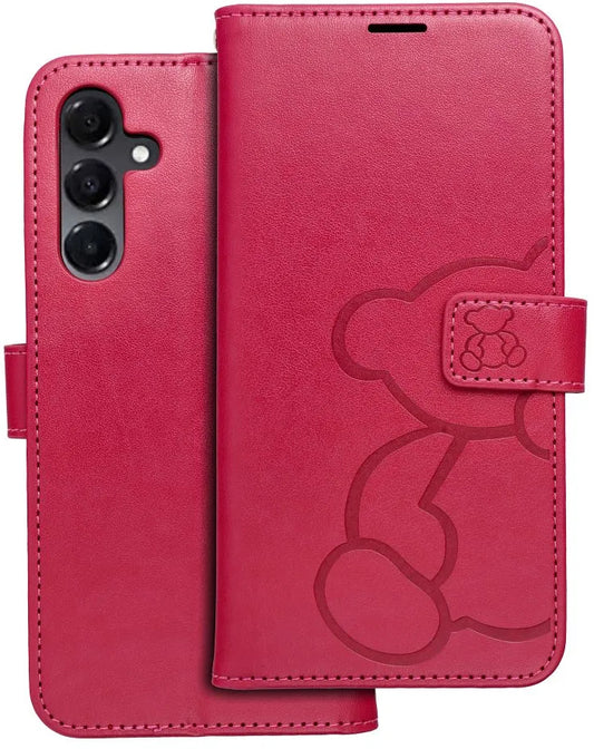 Ovitek za Samsung Galaxy A16 5G A166, OEM, MEZZO Teddy Bear, Magenta