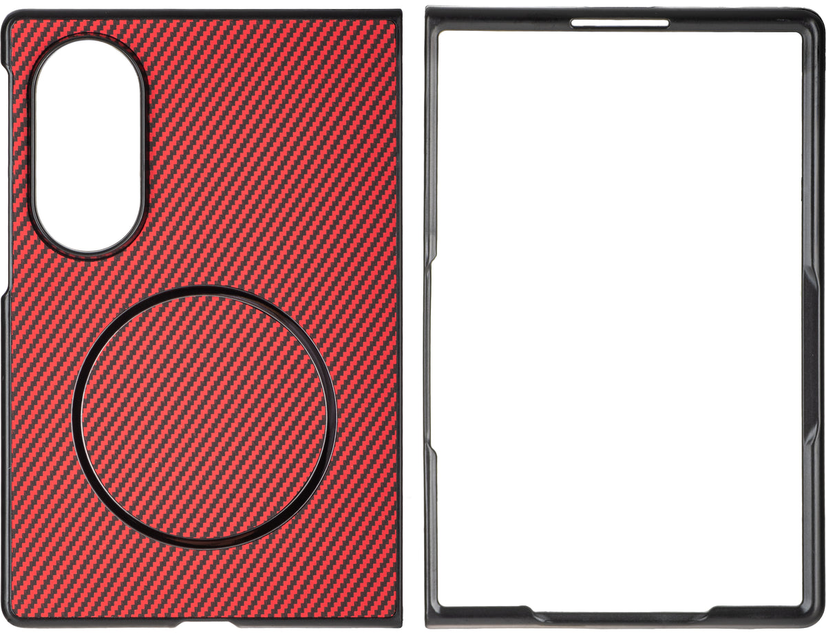 Ovitek za Samsung Galaxy Z Fold8 F971, OEM, ogljik, rdeč