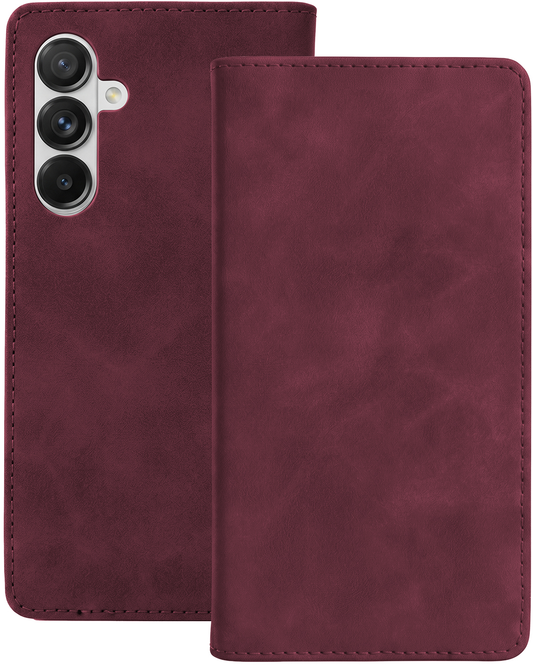 Etui za Samsung Galaxy A18 5G A186 / A17 4G A175 / A17 5G A176 / A26 A266, OEM, Smart Suede, bordo