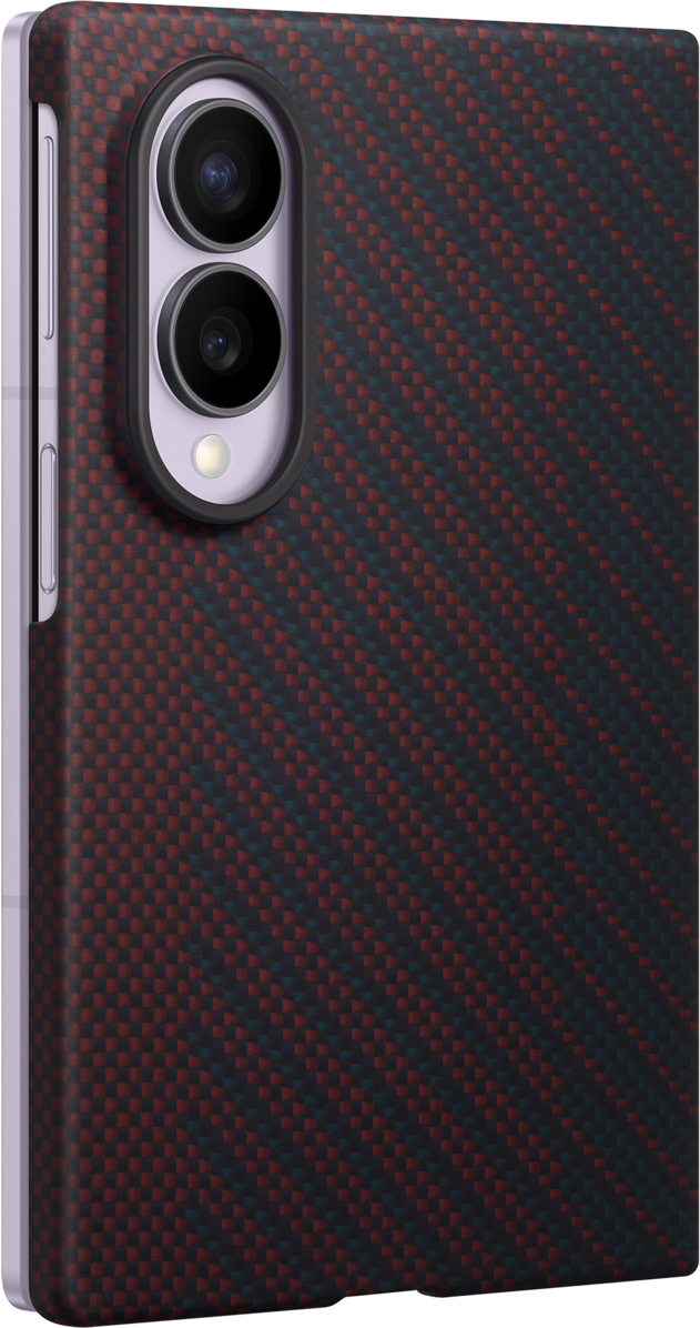 Ovitek za Samsung Galaxy Z Fold8 F971, Carbon Magnet Case, Rdeča EF-KF971SREGWW