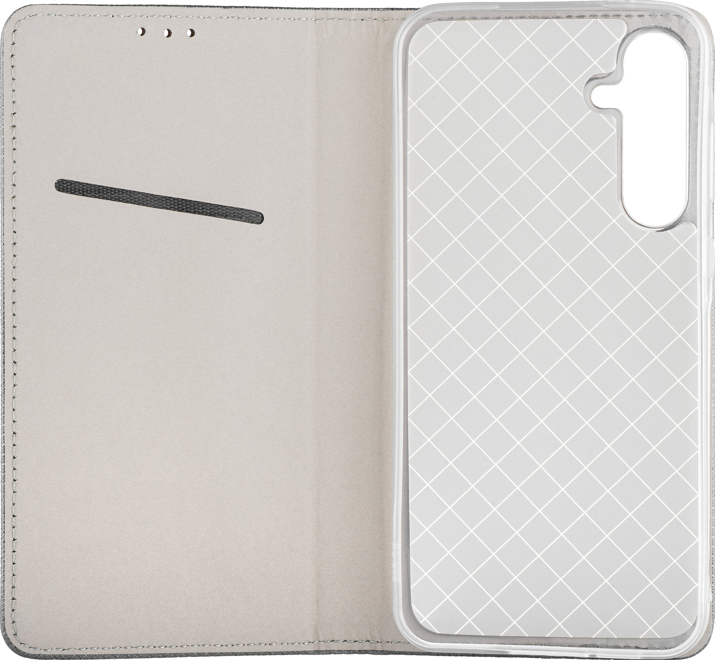 Ovitek za Samsung Galaxy J3 (2017) J330, OEM, Smart Magnet, Siva