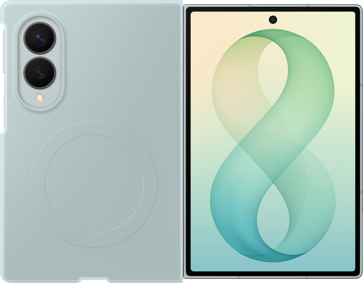 Ovitek za Samsung Galaxy Z Fold8 F971, silikonski magnetni ovitek, zelen EF-EF971CGEGWW