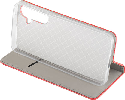 Ovitek za Samsung Galaxy A55 5G A556, OEM, Smart Magnet, rdeč