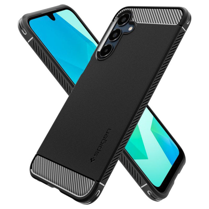 Pouch for Samsung Galaxy A16 5G A166 / A16 4G A165, Spigen, Rugged Armor, Black ACS08891 
