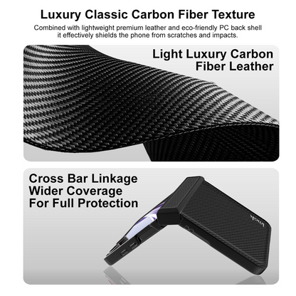 Ovitek za Samsung Galaxy Z Flip8 F776, Imak, ogljik, črn