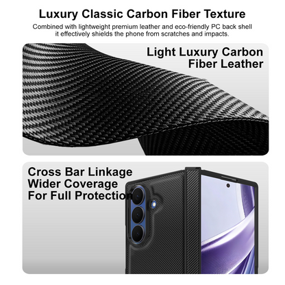 Ovitek za Samsung Galaxy Z Fold8 Ultra F976, Imak, Karbon, Črn
