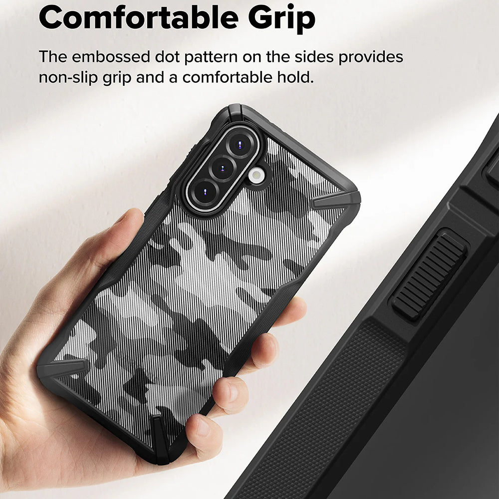 Ovitek za Samsung Galaxy A56 A566 / A36 A366, Ringke, Fusion X Camo, črn
