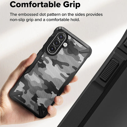 Ovitek za Samsung Galaxy A56 A566 / A36 A366, Ringke, Fusion X Camo, črn