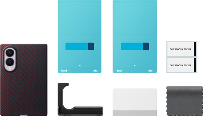 Ovitek za Samsung Galaxy Z Fold8 F971, Carbon Magnet Case, Rdeča EF-KF971SREGWW