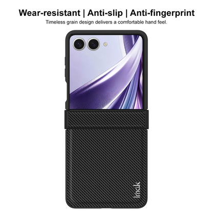 Ovitek za Samsung Galaxy Z Flip8 F776, Imak, ogljik, črn