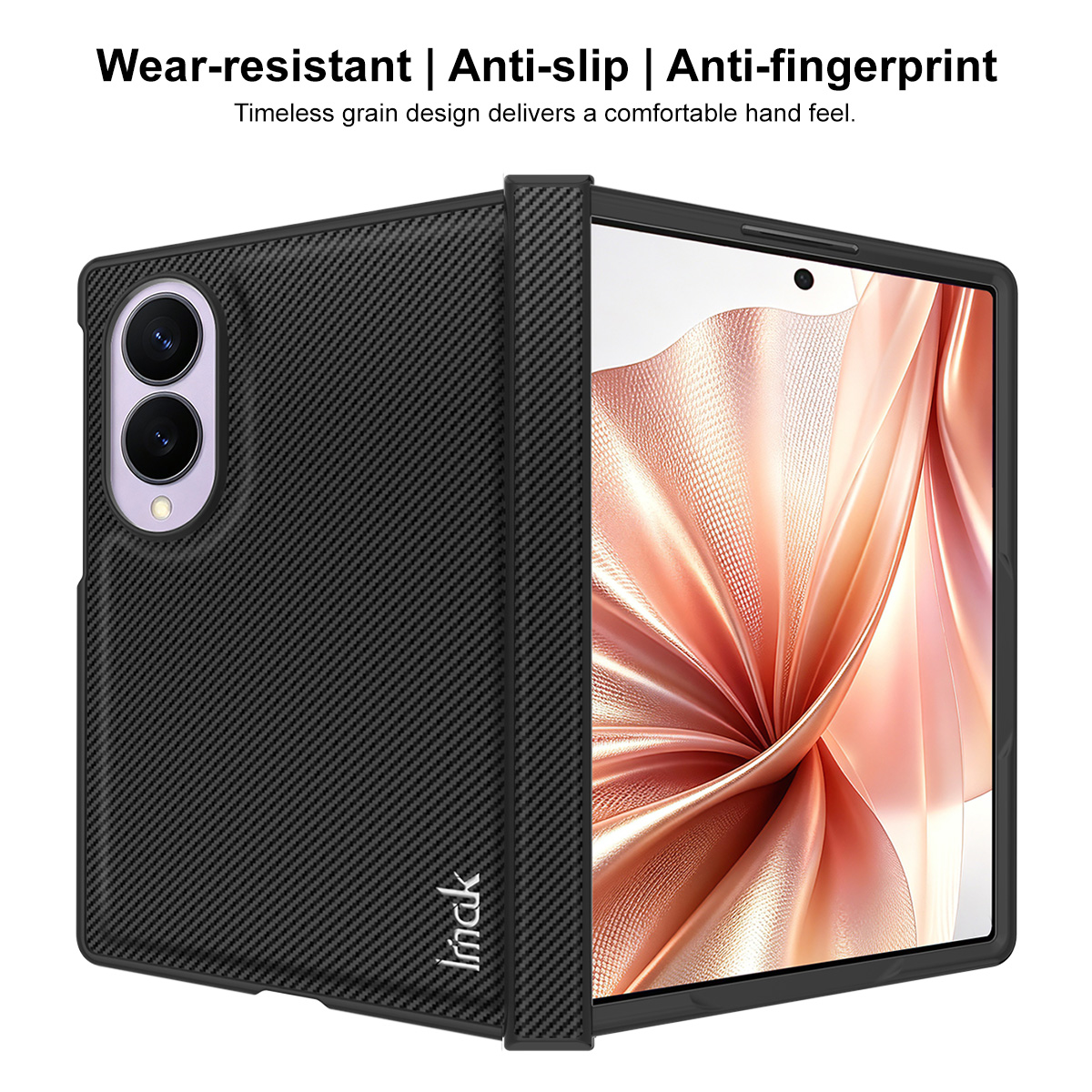 Ovitek za Samsung Galaxy Z Fold8 F971, Imak, Karbon, Črn